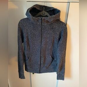 Lululemon Athletica Black Speckled Scuba Hoodie